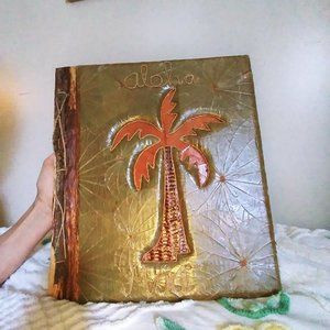 Vintage Handcrafted Banana Leaf 'MAUI' scrapbooking Album